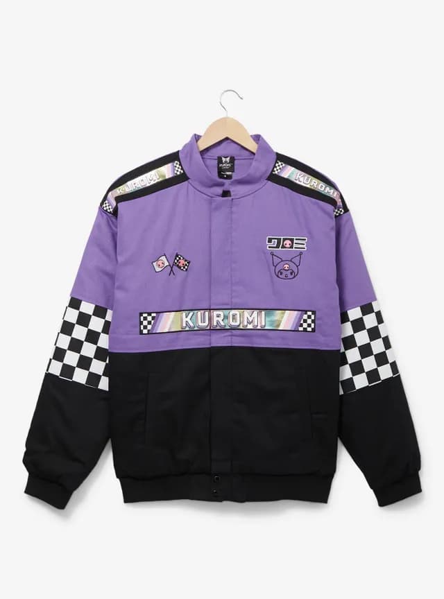 Kuromi Sanrio Kuromi Checkered Racing Jacket - BoxLunch Exclusive