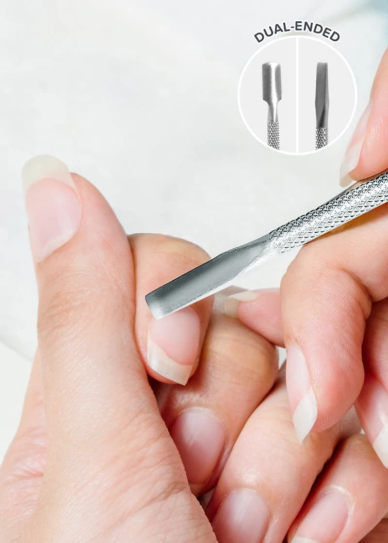 AOA Dual-Ended Cuticle Pusher + Nail Cleaner