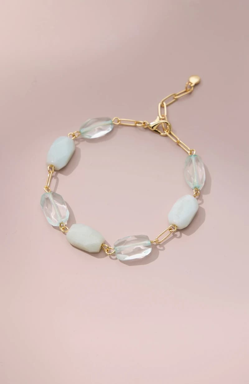 Semiprecious Link Bracelet