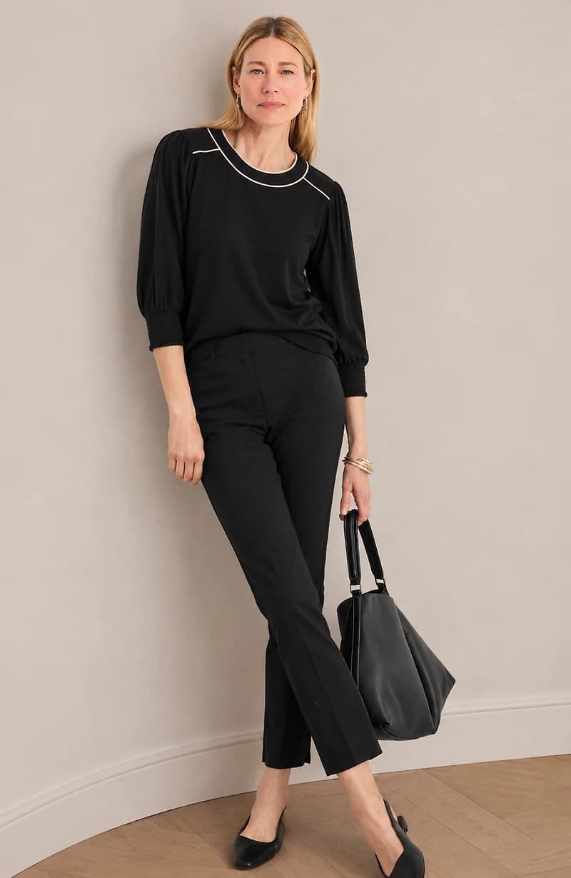 Contrast-Piped Top