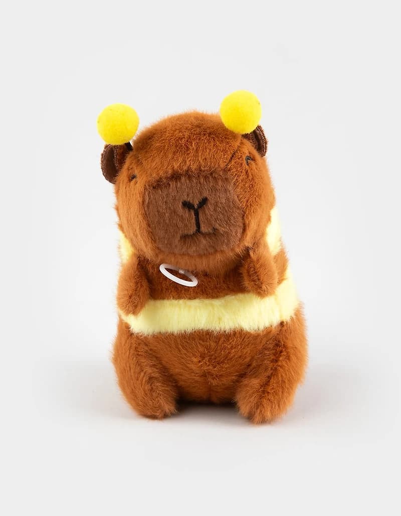 FULL TILT Capybara Bee Plush Bag Charm - BROWN