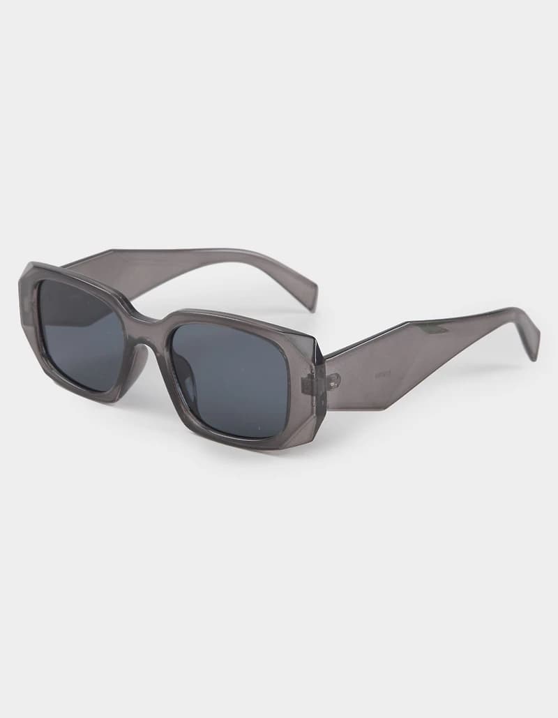 RSQ Angular Rectangle Sunglasses - DARK GRAY