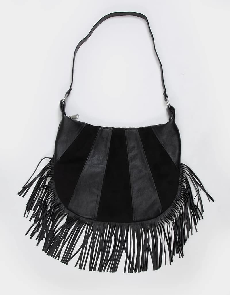 Fringe Shoulder Bag - BLACK