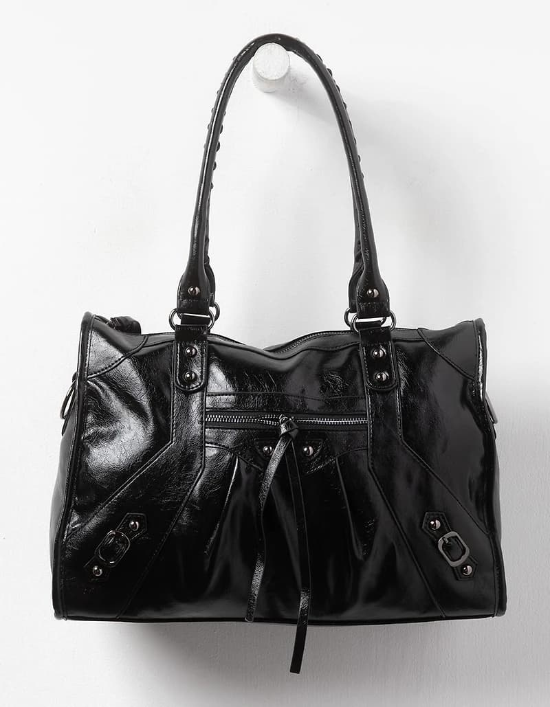 Large City Shoulder Bag - BLACK