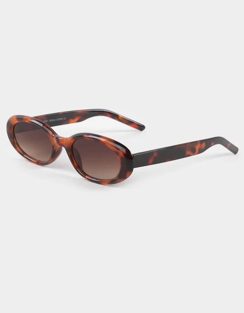 RSQ Oval Sunglasses - TORTOISE