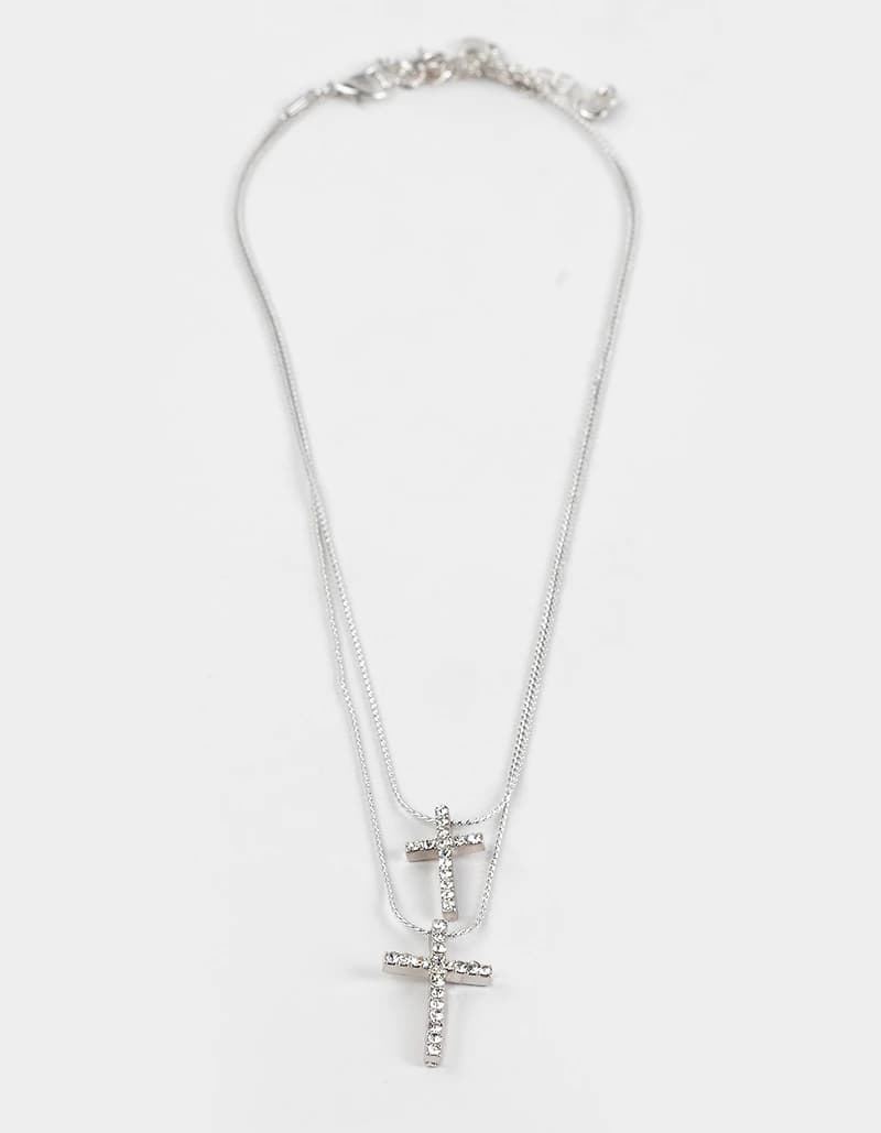 FULL TILT Layered Cross Chain Necklace