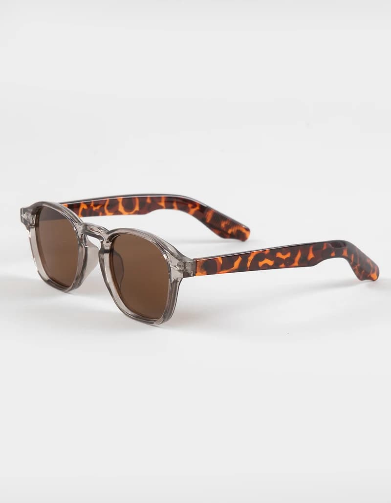 RSQ Round Tort Arm Sunglasses - TORTOISE